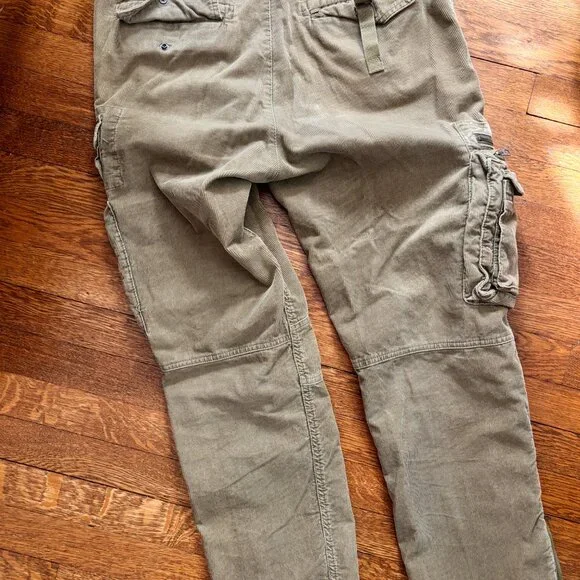 Mint Condition Polo Ralph Lauren Corduroy Utility Military Field Pants 35 / 30